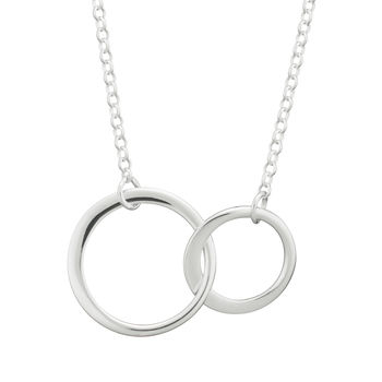 Sterling Silver Linked Circles Necklace, 8 of 8