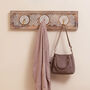 Bruges Hand Carved Antique Style Mango Wood Coat Hooks, thumbnail 3 of 8