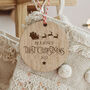 Personalised Baby Boy And Girl First Christmas Ornament, thumbnail 2 of 2