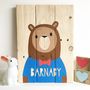 Personalised 'Oh Hello Bear' On Reclaimed Wood, thumbnail 1 of 12