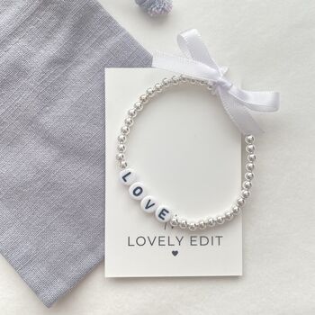 Personalised Word Bracelet In Silver Or Gold Filled, 4 of 4
