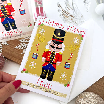 Personalised Nutcracker Christmas Card, 2 of 9