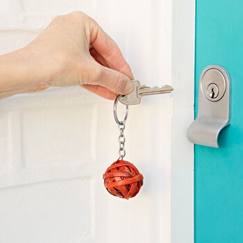 Colourful Recycled Newspaper Ball Keyring, 5 of 12