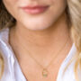 Real Turquoise Gold Vermeil Plated Eternity Necklace, thumbnail 3 of 8
