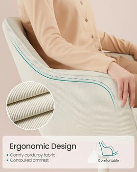 Office Chair Swivel Chair Adjustable Height Armrests, 6 of 11