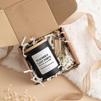 Funny Scented Soy Candle Gift Set For Teacher, 6 of 9