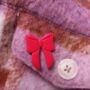 Polymer Clay Bow Pin Badge, thumbnail 4 of 5