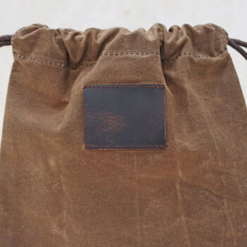 Large Waxed Canvas Foraging Pouch, 5 of 6