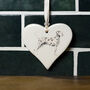 Dalmatian Ceramic Heart, thumbnail 1 of 3