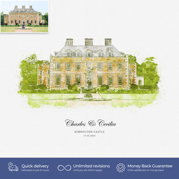 Wedding Gift Venue Sketch, 2 of 12