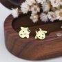 Sterling Silver Mismatched Baby Goat And Sheep Stud Earrings, thumbnail 5 of 12
