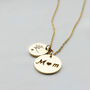 Personalised Love Mum 'Cz Stone' Pendant Necklace, thumbnail 3 of 8
