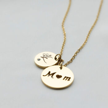 Personalised Love Mum 'Cz Stone' Pendant Necklace, 3 of 8
