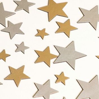 Shooting Stars Gold And Silver Table Confetti, 4 of 4