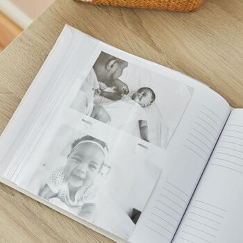 Personalised Father's Day Linen Photo Album, 2 of 3