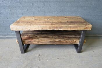 Industrial Reclaimed Coffee Table Tv Unit 008, 2 of 3
