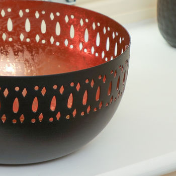 Black And Copper Decorative Pot Pourri Bowl, 5 of 9