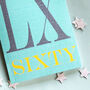 Mini Roman Numerals Sixty Card, thumbnail 3 of 5