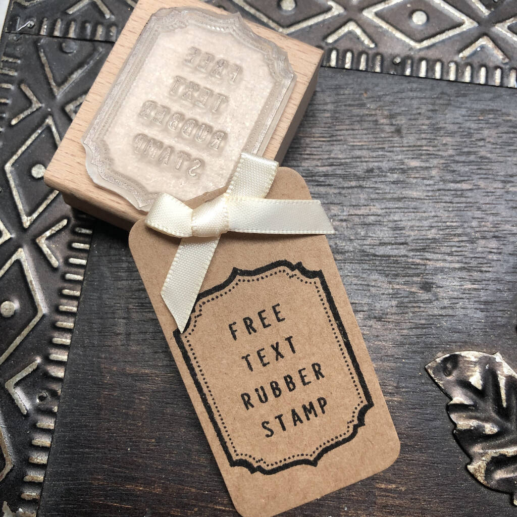 Bespoke Rubber Stamp / Free Text Stamper, 1 of 3