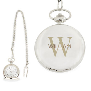 Engraved Initial Pocket Watch, 3 of 3