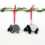 Malayan Tapir Christmas Tree Decorations, thumbnail 1 of 8