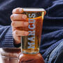 Personalised Retro Lettering Pint Glass, thumbnail 1 of 4