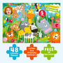 Personalised Jungle Fun Birthday Jigsaw Puzzle, thumbnail 6 of 8