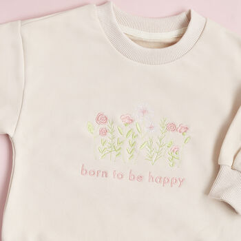 Personalised 'Born To Be Happy' Romper, 2 of 2