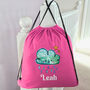 Personalised Cloud Drawstring Pe Kit Bag, thumbnail 5 of 5