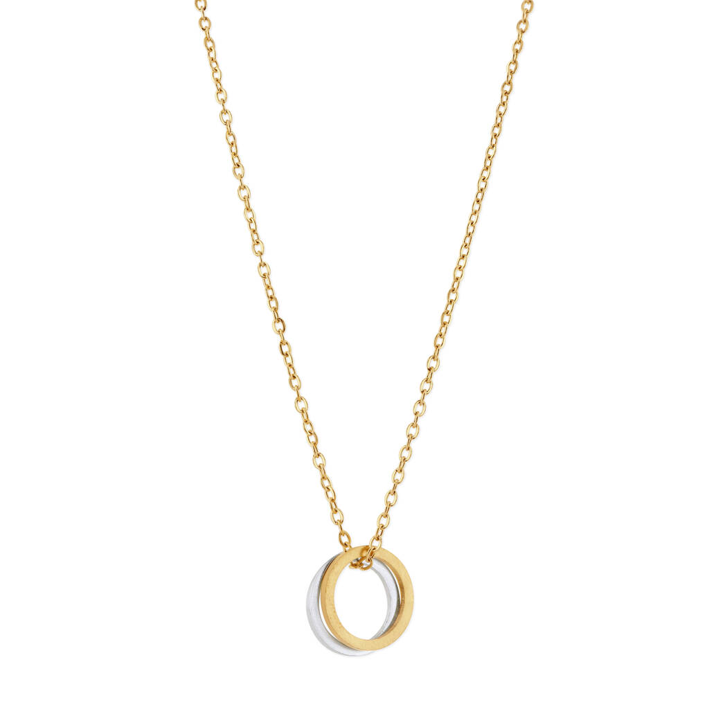 Gold Double Eternity Necklace, 1 of 2