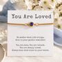 You Are Loved Birthstone Bracelet Gift For Her, thumbnail 1 of 11