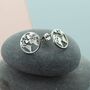 World Outline Stud Earrings, thumbnail 1 of 2