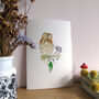 Tawny Owl And Ivy Berries Giclee Fine Art Print, thumbnail 8 of 9