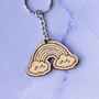 Personalised Rainbow Keyring For Girls Party Filler Bags, thumbnail 2 of 4