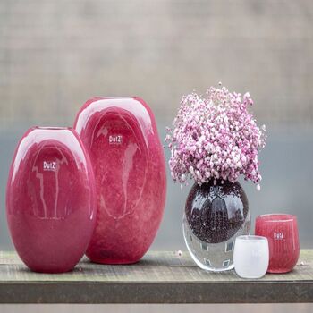 Vase Decor Ovali Red Bubbles, 6 of 6