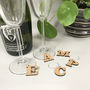 Letter Five Wine Glass Charms, thumbnail 2 of 11