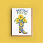 Grateful For You Sunflower Boot Thank You Card, thumbnail 1 of 2