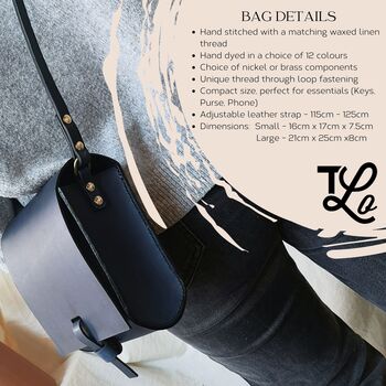 Handmade Leather Mini Satchel, 2 of 12