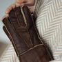 Sheepskin Stitch Detail Ladies Gloves, thumbnail 3 of 12