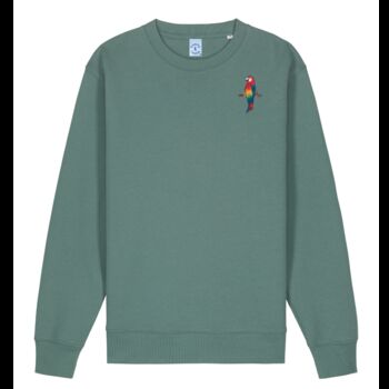 Organic Cotton Embroidered Parrot Sweatshirt, 7 of 12