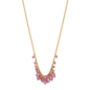 Blossom Beaded Cluster Necklace In Pink Spinel, thumbnail 1 of 3
