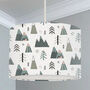 Mountains And Fir Trees Lampshade, thumbnail 1 of 5