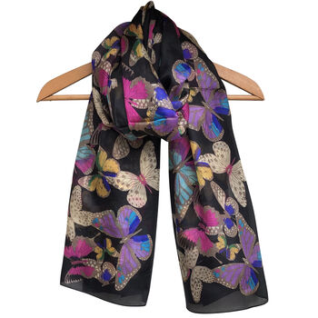 Large 'Beautiful Butterflies' Pure Silk Scarf, 3 of 5