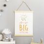Dream Big Little One, Pastel Colours With Gold Glitter, thumbnail 1 of 2