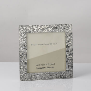 Hedgerow Cast Pewter Photo Frame, 4 of 8