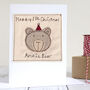 Personalised Bear 1st Christmas Card For Boy Or Girl, thumbnail 1 of 10