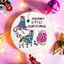 Christmas Cats Embroidery Kit, thumbnail 1 of 4
