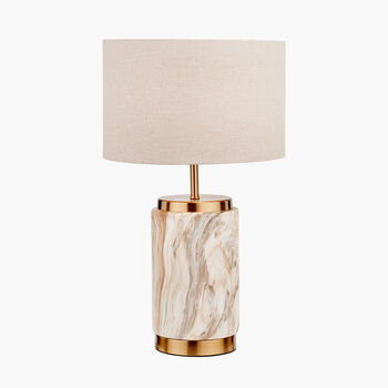 Natural Stone Effect Ceramic Table Lamp, 2 of 7