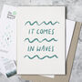 'It Comes In Waves' Graphic Print, thumbnail 2 of 5