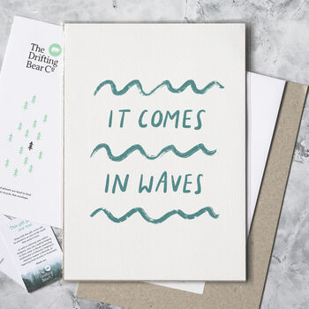 'It Comes In Waves' Graphic Print, 2 of 5